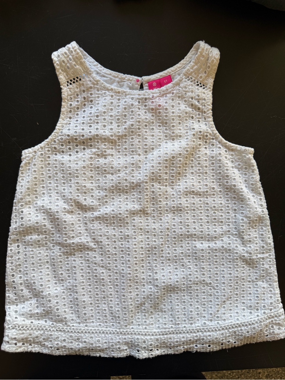 Lilly Pulitzer White Eyelet Tank Top